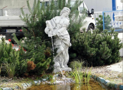 Gartenfigur "Frau Fontaine"140cm Teichfigur Menschen Steinguss